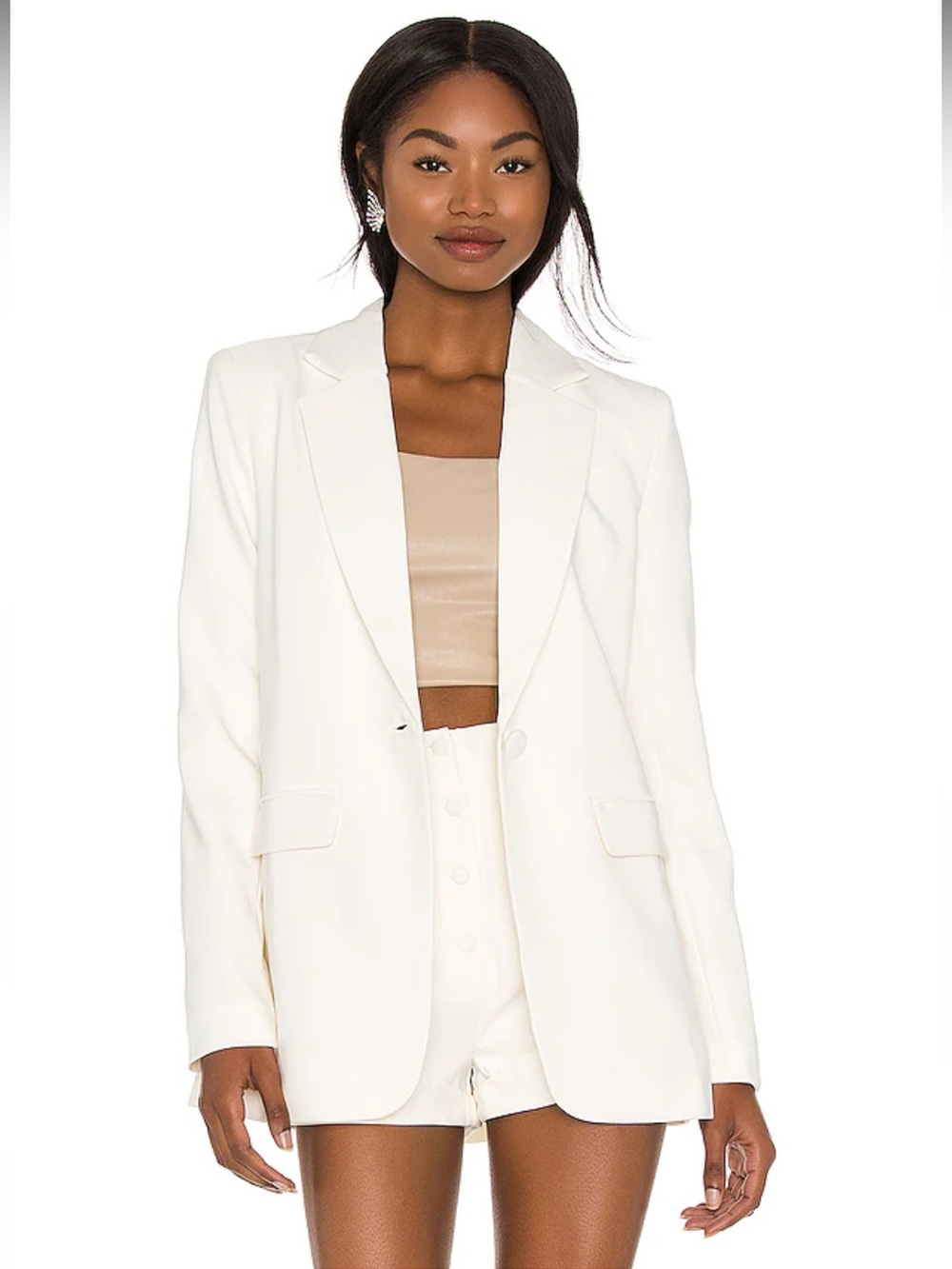 NWT! Camila Coelho Arielle Blazer in Ivory
